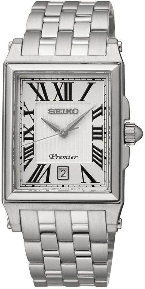 Seiko Premier Silver Dial Stainless Steel Men's Watch SKK715.